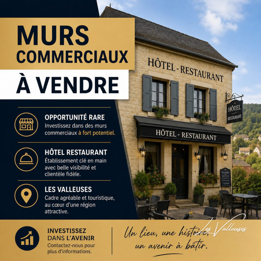 A vendre murs commerciaux centre ville Dieppe 250 m²
